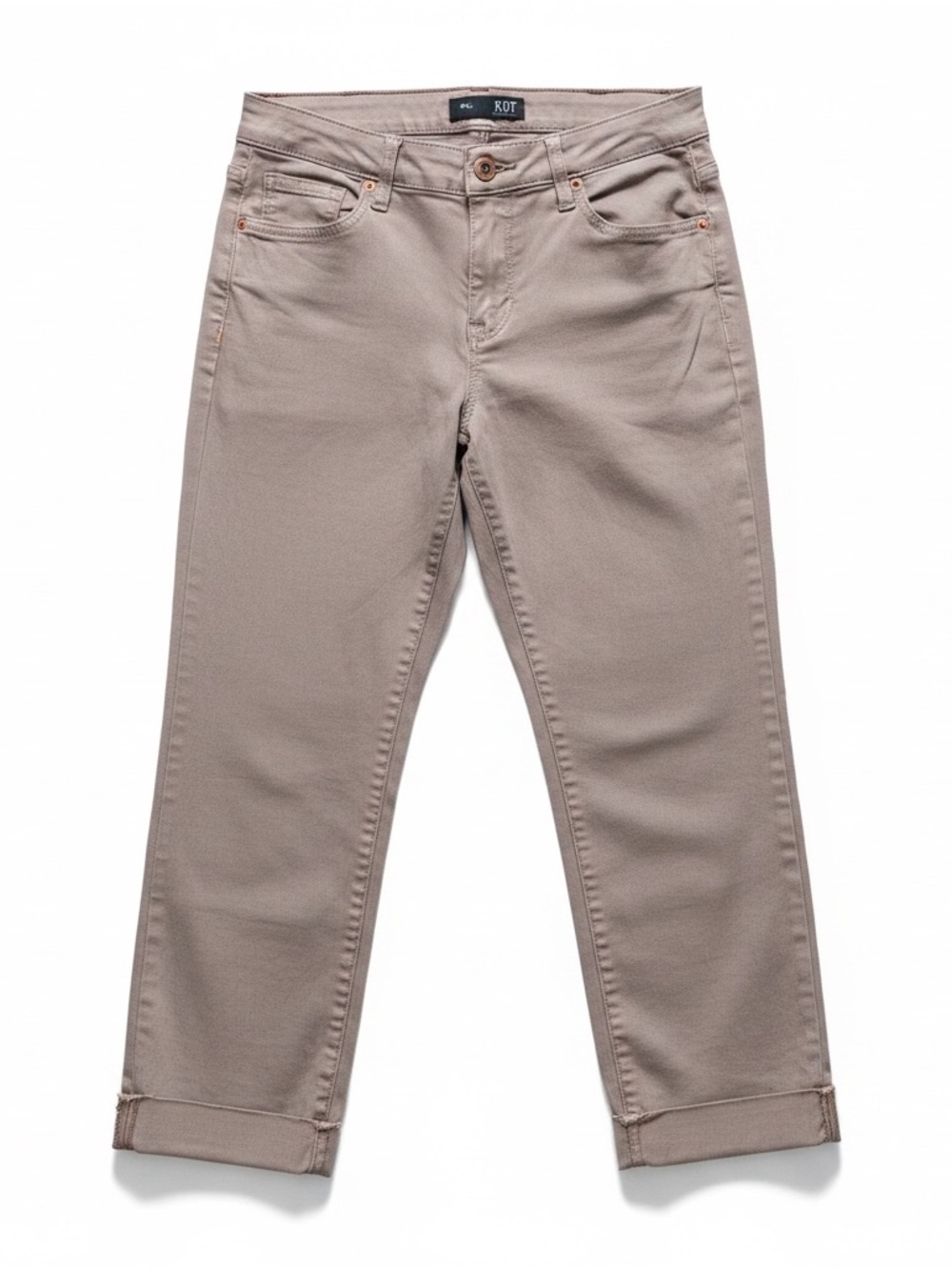 Kut from the Kloth® Size 6 Amy Stretch Twill Cropped Cuffed Chinos